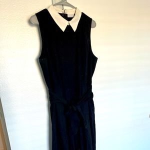 Classic Black Belted Jumpsuit